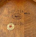 68939: STICKLEY Round Mission Oak Dining Room Tabl