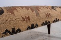 69573: Rustic Walnut Navajo Upholstered Window Ben