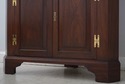 69417: HENKEL HARRIS Mahogany Tall Corner Cabinet	