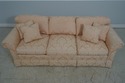 F65164EC: KITTINGER Peach Damask Upholstered Sofa