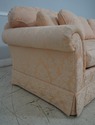 F65164EC: KITTINGER Peach Damask Upholstered Sofa