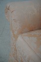 F65164EC: KITTINGER Peach Damask Upholstered Sofa