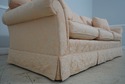 F65164EC: KITTINGER Peach Damask Upholstered Sofa