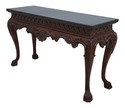 65344EC: Georgian Mahogany Marble Overlay Top Cons