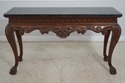 65344EC: Georgian Mahogany Marble Overlay Top Cons