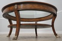 65335EC: MAITLAND SMITH Round Neoclassical Walnut 