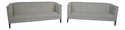 65346EC: Pair STICKLEY Modern Design Upholstered S