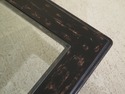 31153EC: Italian Style Large Glass Top Black Paint