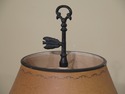 LF31029EC: Decorative Toleware Lamp w. Metal Shade