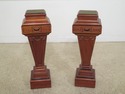 L31174EC: Pair Mahogany Adam Style Carved Plant St