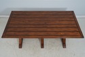 L74362: Large Rustic Style X Base Trestle Dining T