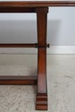 L74362: Large Rustic Style X Base Trestle Dining T