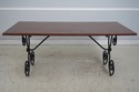 L74399: Scrolled Iron Base Coconut Top Dining Room