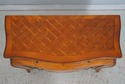 L74411: Italian Marquetry Inlaid Bombe Commode Che
