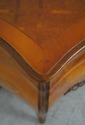 L74411: Italian Marquetry Inlaid Bombe Commode Che