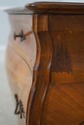 L74411: Italian Marquetry Inlaid Bombe Commode Che