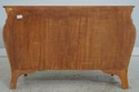 L74411: Italian Marquetry Inlaid Bombe Commode Che