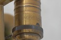 F74427: WILDWOOD Brass Trumpet Arm Floor Lamp