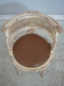 74415: French Louis XV Cane Back Painted Vanity St