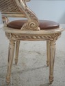 74415: French Louis XV Cane Back Painted Vanity St