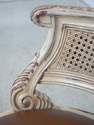 74415: French Louis XV Cane Back Painted Vanity St