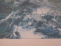 F74425: MONTAGUE DAWSON Framed Tall Ship Lithograp