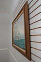 F74420: H.LUHRS Artist Signed Schooner Oil Paintin