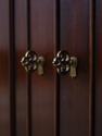 74410: BAKER Mahogany Dome Top Open Bookcase