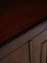 74410: BAKER Mahogany Dome Top Open Bookcase