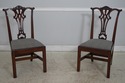 L74379: Set of 8 HENREDON Chippendale Mahogany Din