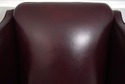 74465: HANCOCK & MOORE Leather Wing Chair & Ottoma