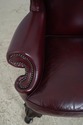 74465: HANCOCK & MOORE Leather Wing Chair & Ottoma