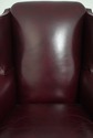 74465: HANCOCK & MOORE Leather Wing Chair & Ottoma