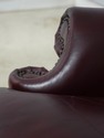 74465: HANCOCK & MOORE Leather Wing Chair & Ottoma