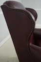 74465: HANCOCK & MOORE Leather Wing Chair & Ottoma