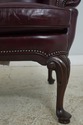 74465: HANCOCK & MOORE Leather Wing Chair & Ottoma