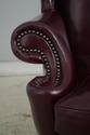 74465: HANCOCK & MOORE Leather Wing Chair & Ottoma