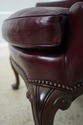 74465: HANCOCK & MOORE Leather Wing Chair & Ottoma