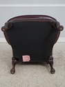 74465: HANCOCK & MOORE Leather Wing Chair & Ottoma