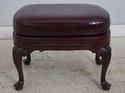 74465: HANCOCK & MOORE Leather Wing Chair & Ottoma