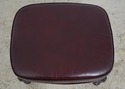 74465: HANCOCK & MOORE Leather Wing Chair & Ottoma