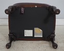 74465: HANCOCK & MOORE Leather Wing Chair & Ottoma