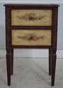 L74405: Pair Of Venetian Paint Decorated 2 Drawer 