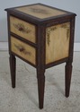 L74405: Pair Of Venetian Paint Decorated 2 Drawer 