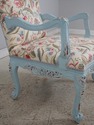L74463: Pair of French Provincial Blue Frame Open 