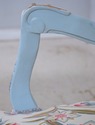 L74463: Pair of French Provincial Blue Frame Open 