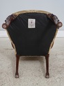 L74466: Pair Of SOUTHWOOD Damask Upholstered Open 