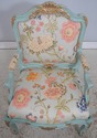 74464: Pair Of French Louis XV Style Fauteuil Armc