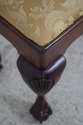 74430: KITTINGER Chippendale Claw Foot Mahogany Ot