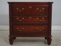 74381: Pair Of DURHAM Cherry 3 Drawer Nightstands